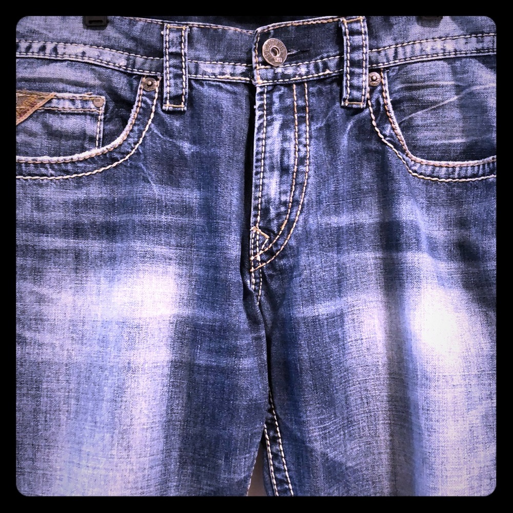 Silver Zac Surplus Jean 34x32 EUC!!